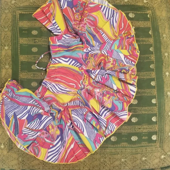 Boho shirt and skirt set size 6 (like new)